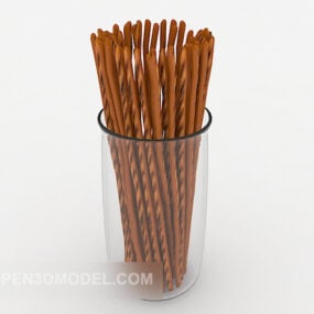 Keks-Stick-Dekoration 3D-Modell