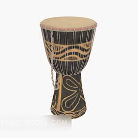 Black African Drum 3d model