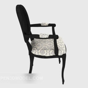Black American Dining Chair 3d model