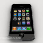 Siyah Elma Telefon 3d Model İndir