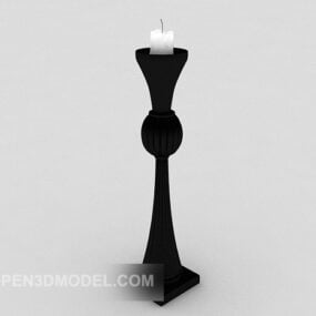 Model 3d Candlestick Hitam