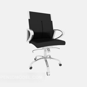 3д модель черного конференц-кресла