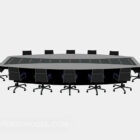 Office Black Conference Table