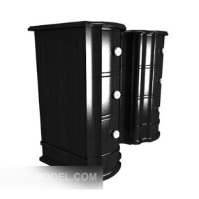 Black Hall Cabinet 3D model