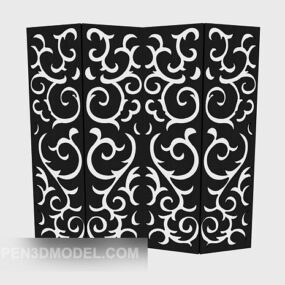 Black Partition Carving 3d-modell