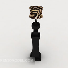 Black Personality Table Lamp 3d model