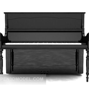Mô hình 3d nhạc cụ piano nhỏ màu đen
