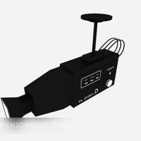 Muebles de proyector negro modelo 3d