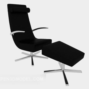 Black Recliner Chair 3d model