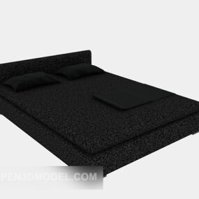 Black Simmons Bed Furniture 3d model