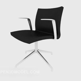 Svart armstöd Home Lounge Chair 3d-modell