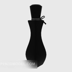 Black Bottle Vase Set 3d model