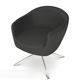 黑色休闲简约椅子3d模型