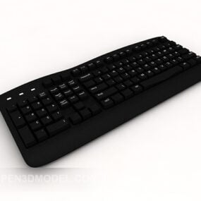 Black Computer Keyboard 3d model