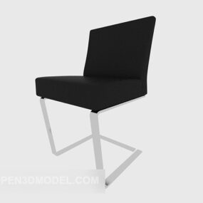 黑色家用休闲椅3d模型