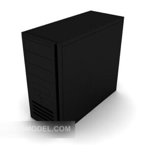 Model 3d Furnitur Kotak Host Hitam