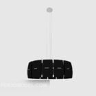Черный минималистский подвесной светильник