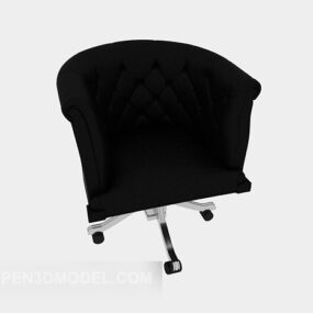 Minimalist Casual Black Chair 3d model