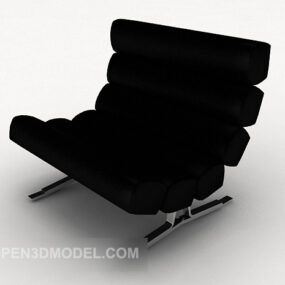 Black Modern Casual Chair 3d model