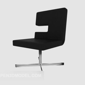 Black Office Seat 3d model
