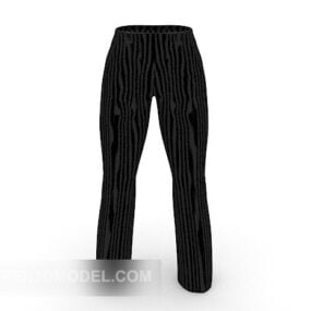 Czarne spodnie Moda Model 3D