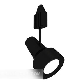 Black Single Spotlight 3d model