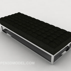 Black Sofa Bench 3d model