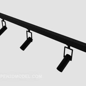 โมเดล 3 มิติแบบยึดเพดานสปอตไลท์เวทีสีดำ
