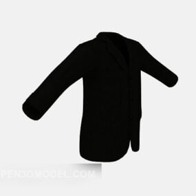 דגם 3D אופנה של גבר חליפה שחורה