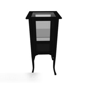 Black Thin Edge Cabinet 3D model