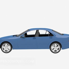 Blue Car Vehicle 3d model