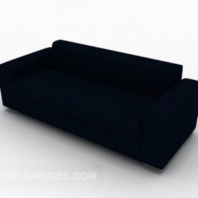 Blue Common Multiplayer Sofa 3d model
