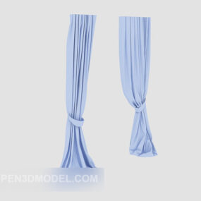 Blue Home Curtain 3d model