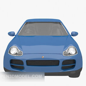 نموذج السيارة الزرقاء الشخصية ثلاثي الأبعاد