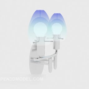 3d модель настінного світильника Blue Shade