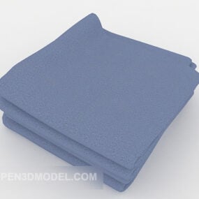 Blue Bath Towel 3d model