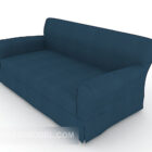 Blå dobbelt sofa Loveseat