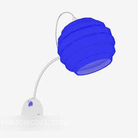 Niebieska modna lampa ścienna Model 3D