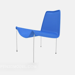 Model 3D niebieskiego krzesła domowego