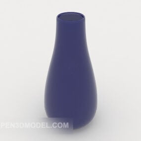 블루 컬러 홈 꽃병 3d 모델