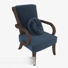 Blue Minimalist Lounge Chair