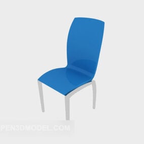 Blue Modern Lounge Chair 3d model