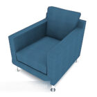 Niebieska pojedyncza sofa