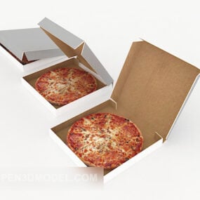 Pizza en boîte modèle 3D