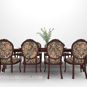 Vintage Brown Table Appreciation 3D-malli