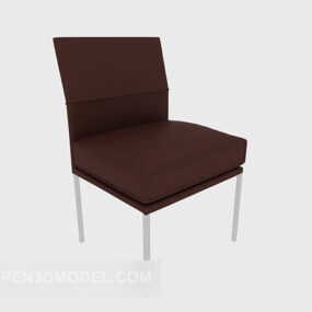 Καφέ casual πίσω κάθισμα 3d μοντέλο