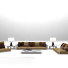 Modern Brown Large Sofa Table Furniture