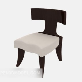 Brown Field Lounge Chair 3d model