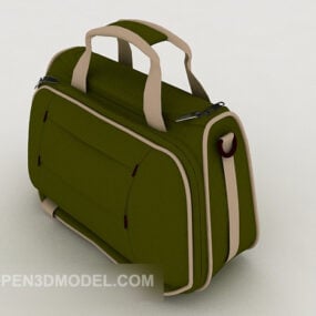 Brown Handbag Leather 3d model
