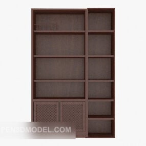 Brown Home Bookcase 3d model